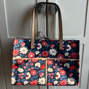 Pre-owned Kate Spade Washington Square Mega Sam Tote in Rich Navy